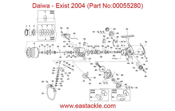 Fishing Reel Parts Diagram